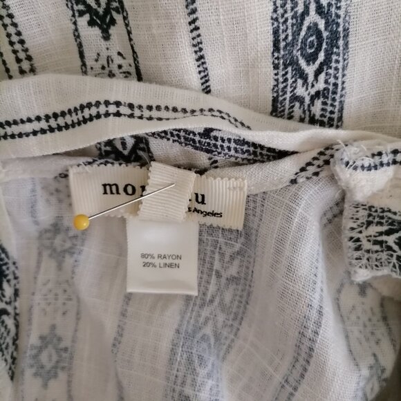 Monteau Los Angeles Womens Ivory V-Neck Cap Sleeve Front Pocket Jumpsuit Size S - Picture 6 of 7